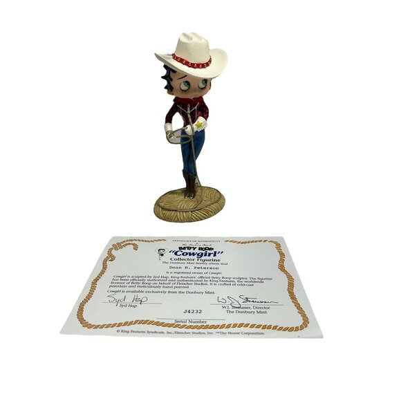 new BETTY BOOP collector figurine danbury mint COWGIRL - Picture 1 of 6